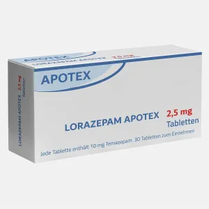 Lorazepam 2.5mg 30 Tabletten